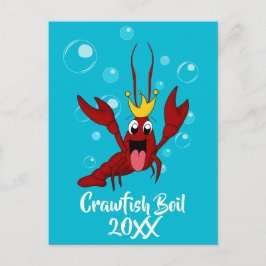 Crawfish Boil Family Wiedersehen Einladung Postkar