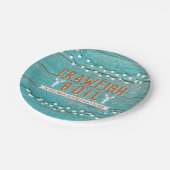 Crawfish Boil Family Wiedersehen Hummer Rustikal A Pappteller (Schrägansicht)