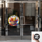 CRAWFISH BOIL FENSTERAUFKLEBER (Büro Tür)