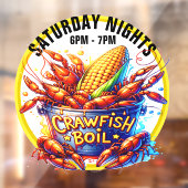 CRAWFISH BOIL FENSTERAUFKLEBER (Blatt 2)