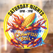 CRAWFISH BOIL FENSTERAUFKLEBER (Blatt 2)