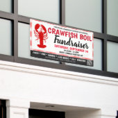 Crawfish Boil Fundraiser Banner mit qr Code (Äußeres Gebäude)