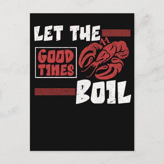 Crawfish Boil Funny Crayfish Cook Lobsters Postkarte (Vorderseite)