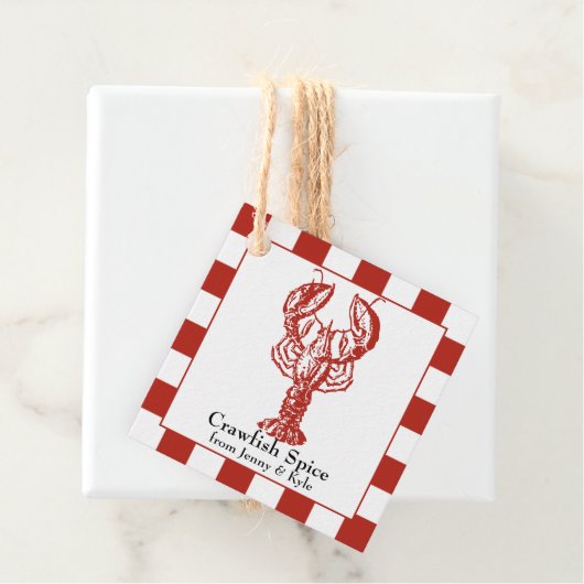 Crawfish Boil Geschenkanhänger (Beispiel)