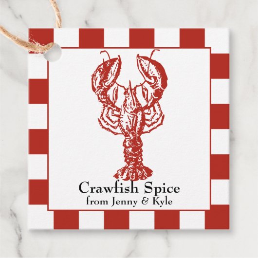 Crawfish Boil Geschenkanhänger (Vorderseite)