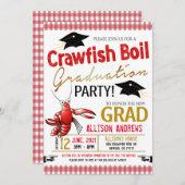 Crawfish Boil Graduation Party Invitation Einladung (Vorne/Hinten)