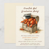 Crawfish Boil Graduation Party | Southern Style  Einladung (Vorne/Hinten)