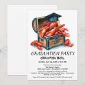Crawfish Boil Graduation Party | Southern Style  Einladung (Vorne/Hinten)