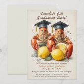 Crawfish Boil Graduation Party | Southern Style  Einladung (Vorne/Hinten)