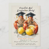 Crawfish Boil Graduation Party | Südstil Einladung (Vorne/Hinten)
