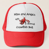 Crawfish Boil Hat Truckerkappe (Vorderseite)