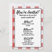 Crawfish Boil Jährliche Wiedersehen-Cookie Einladung (Rückseite)