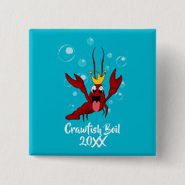 Crawfish Boil Jährliche Wiedersehen-Partys Button