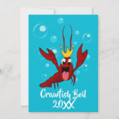 Crawfish Boil Jährliche Wiedersehen-Partys Einladung (Vorderseite)