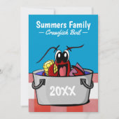 Crawfish Boil Jährliches Party Picnic Einladung (Vorderseite)