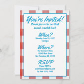 Crawfish Boil Jährliches Party Picnic Einladung (Rückseite)