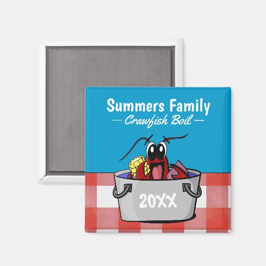 Crawfish Boil Jährliches Party Picnic Magnet (Vorderseite/Rückseite)