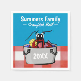 Crawfish Boil Jährliches Party Picnic Serviette