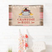 Crawfish Boil Jährliches Party Rustic Picnic Banner (Insitu)