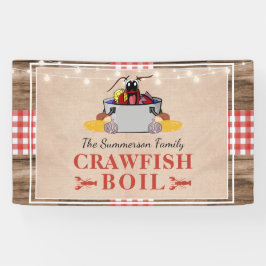 Crawfish Boil Jährliches Party Rustic Picnic Banner