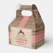 Crawfish Boil Jährliches Party Rustic Picnic Geschenkschachtel (Rückseite)