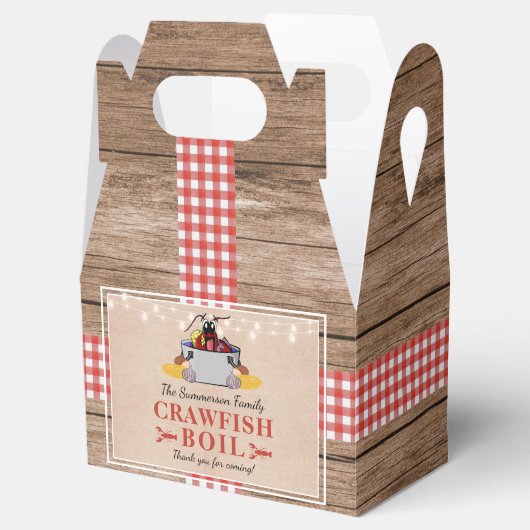 Crawfish Boil Jährliches Party Rustic Picnic Geschenkschachtel (Geöffnet)