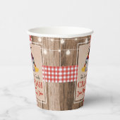 Crawfish Boil Jährliches Party Rustic Picnic Pappbecher (Rechts)