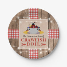 Crawfish Boil Jährliches Party Rustic Picnic