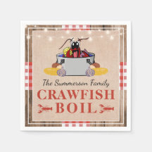 Crawfish Boil Jährliches Party Rustic Picnic