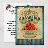 Crawfish Boil / Jeglicher Fall Einladung (Vorne/Hinten)