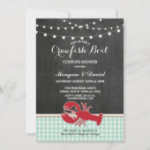 Crawfish Boil Karo Light Lobby Einladung (Vorderseite)