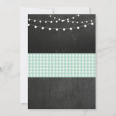 Crawfish Boil Karo Light Lobby Einladung (Rückseite)