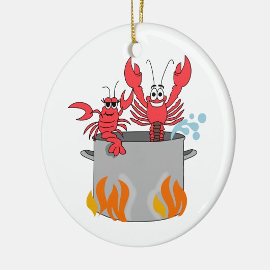 Crawfish Boil Keramik Ornament (Links)