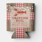 Crawfish Boil Lobster Engagement Party Rustikal Dosenkühler (Vorderseite)