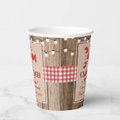 Crawfish Boil Lobster Engagement Party Rustikal Pappbecher (Rechts)