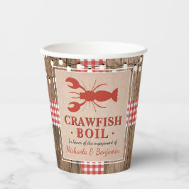 Crawfish Boil Lobster Engagement Party Rustikal Pappbecher