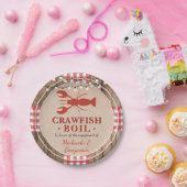 Crawfish Boil Lobster Engagement Party Rustikal Pappteller (Party)