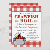 Crawfish Boil Lobster Grillparty Einladung (Vorne/Hinten)
