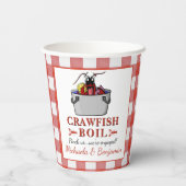 Crawfish Boil Lobster Grillparty Pappbecher (Rückseite)