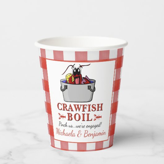 Crawfish Boil Lobster Grillparty Pappbecher (Vorderseite)