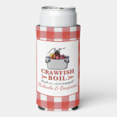 Crawfish Boil Lobster Grillparty Selters Dosenkühler (Seltzer Rückseite)