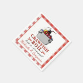 Crawfish Boil Lobster Grillparty Serviette (Ecke)