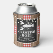 Crawfish Boil Lobster Rustikale Engagement Party Dosenkühler (Kanne Rückseite)