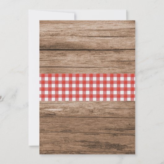 Crawfish Boil Lobster Rustikale Engagement Party Einladung (Rückseite)