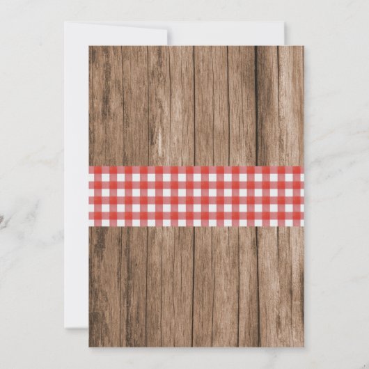 Crawfish Boil Lobster Rustikale Engagement Party Einladung (Rückseite)