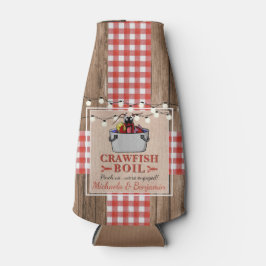 Crawfish Boil Lobster Rustikale Engagement Party Flaschenkühler