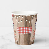 Crawfish Boil Lobster Rustikale Engagement Party Pappbecher (Rechts)