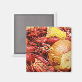 Crawfish Boil Magnet (Vorderseite/Rückseite)