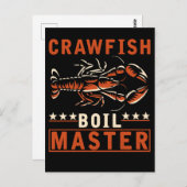 Crawfish Boil Meister Funny Crayfish Koch Postkarte (Vorne/Hinten)