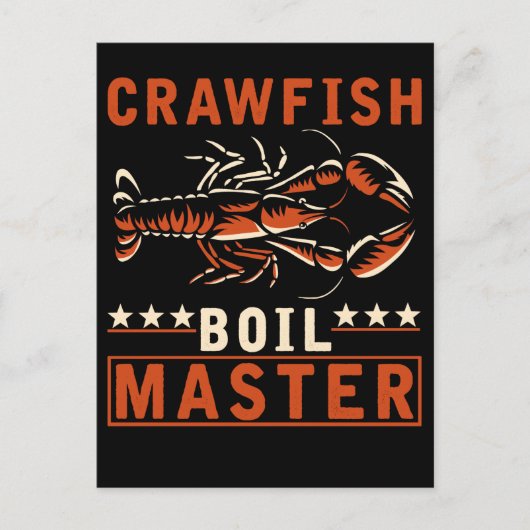 Crawfish Boil Meister Funny Crayfish Koch Postkarte (Vorderseite)